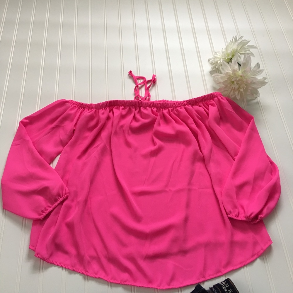 Off shoulder long sleeve blouse - Picture 8 of 8